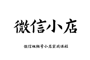 微信小店运营 微信视频号小店实战课程开店卖货全流程培训教程