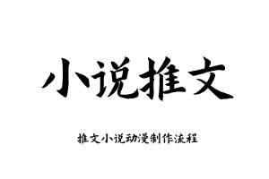2026 小说推文教程 推文小说动漫制作流程AI课程